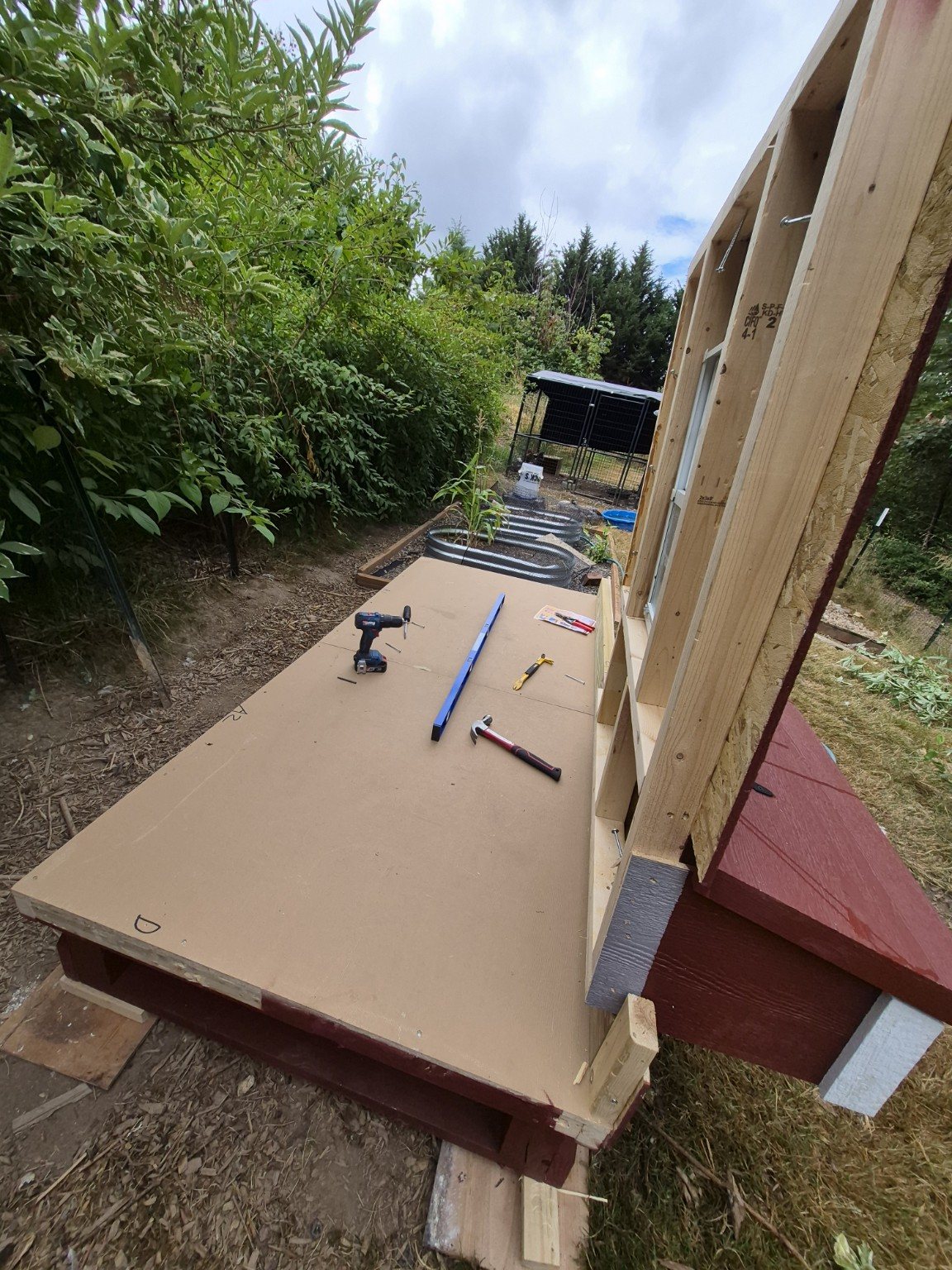 Custom carpentry project in progress
