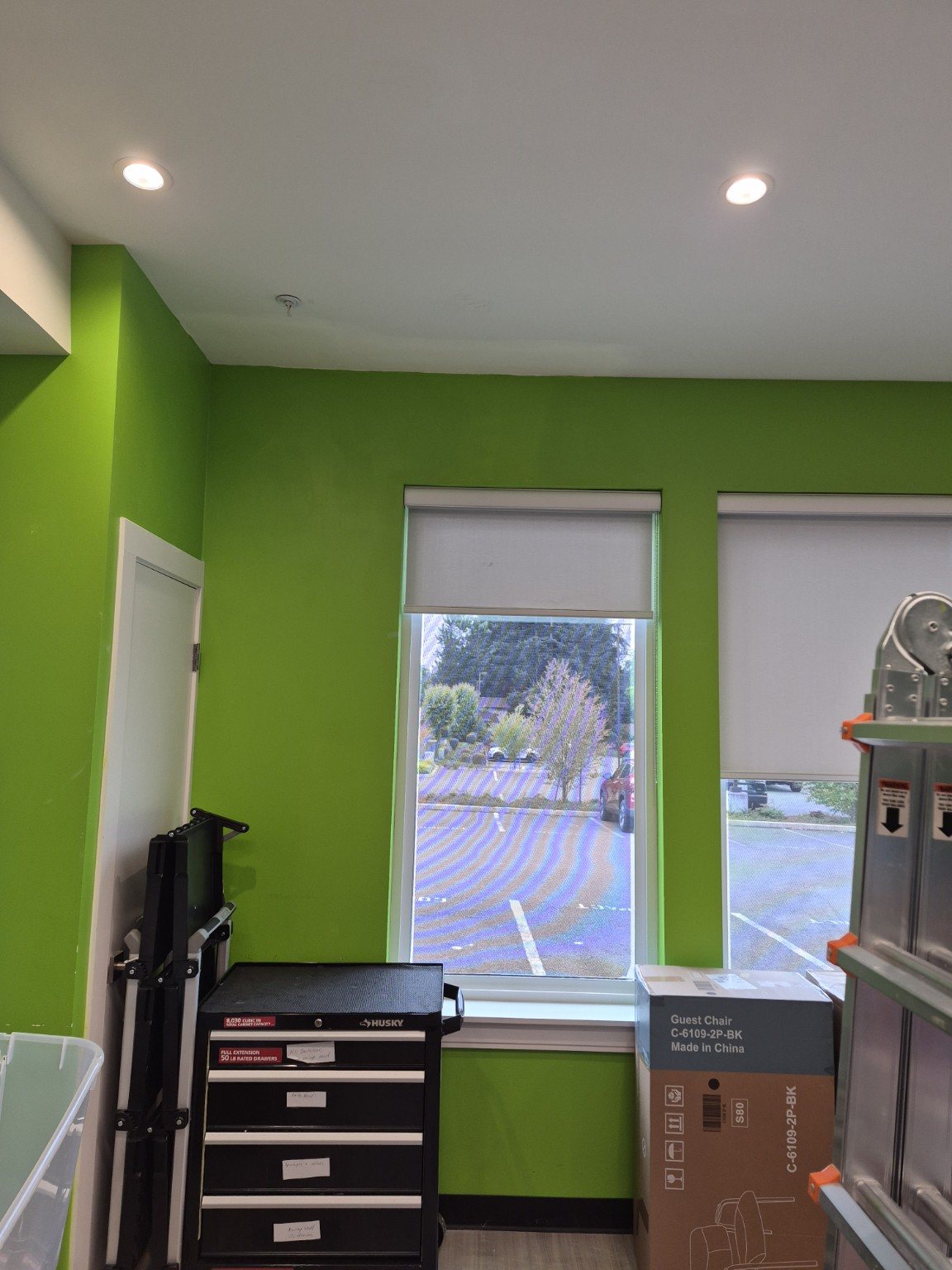 Commercial ceiling repair after