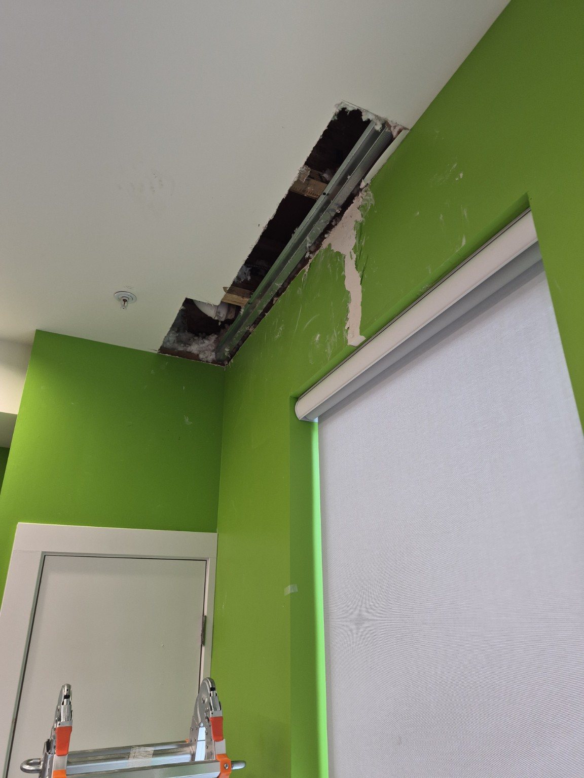 Commercial ceiling repair before